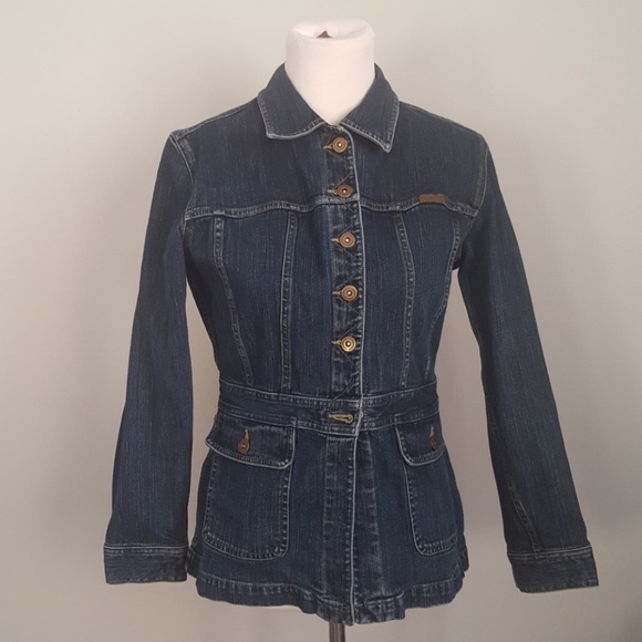 petite fitted denim jacket